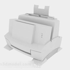 Hvid printerenhed 3d-model