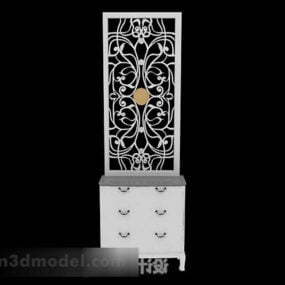 Home White Screen Partition 3d model