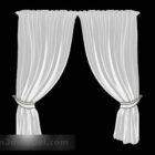 White Simple Curtain
