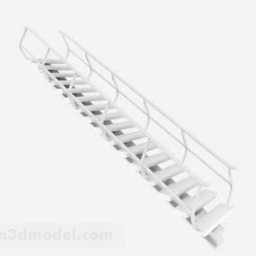 White Stairs Furniture Decoration 3d model