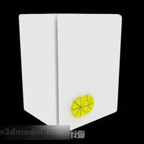 White Storage Cabinet 3d model
