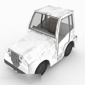 Tête de camion blanche modèle 3D