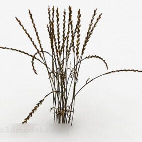 मुरझाई घास का पौधा 3डी मॉडल