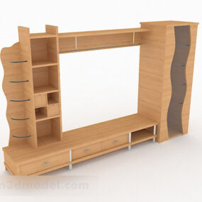 3D-Modell für TV-Schrankmöbel aus Holz