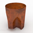 Wooden Brown Design Stool Furniture