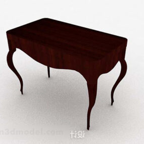Wooden Brown Personality Table 3d model