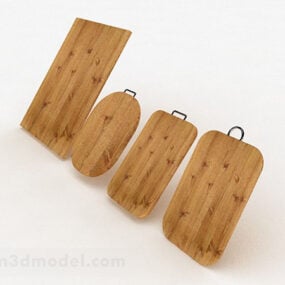 Wooden Cutting Board 3d model