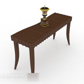 Wooden Decoration Table 3d model