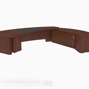 Wooden High-end Executive Desk 3d model