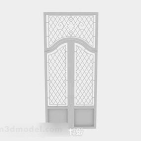 3D model dřevěných dutých dveří