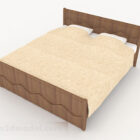 Dřevěná domácí rekreační manželská postel