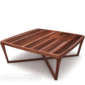 Wooden Home Square Coffee Table