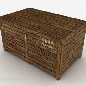 लकड़ी का बक्सा टोकरा 3डी मॉडल