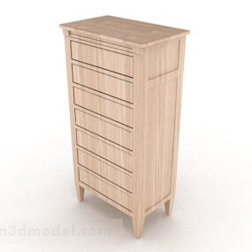 Wooden Office Cabinet 3d model