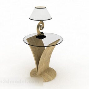 Wooden Personality Small Coffee Table 3d model