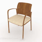 Wooden Yellow Simple Home Chair