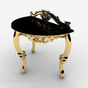 Gul bauble dekorasjon bord møbler 3d modell