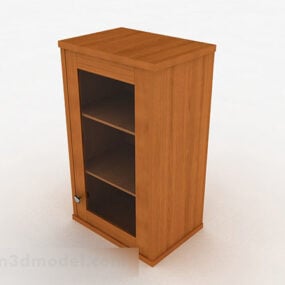 Single Locker Bookcase Combine 3d model