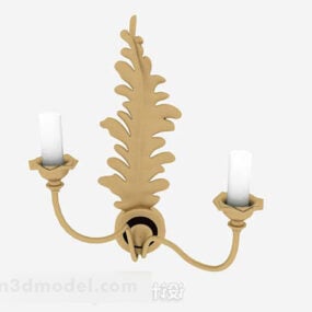 Yellow Candlestick Wall Lamp 3d model