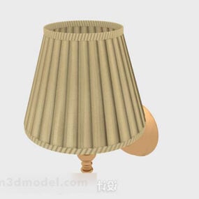 Yellow Lampshade Wall Lamp 3d model