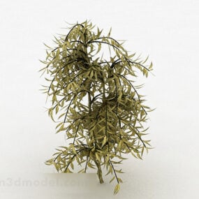 Geel bladstruiken 3D-model
