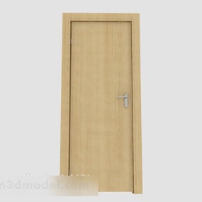 Yellow Minimalist Style Room Door 3d model