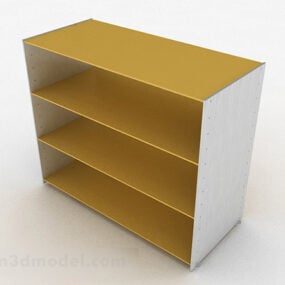 Жовта мінімалістична стінна шафа 3d модель