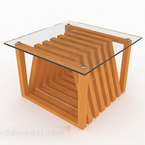 Petite table basse de personnalité jaune modèle 3D