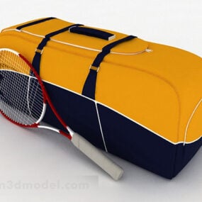 黄色のスポーツバッグ3Dモデル