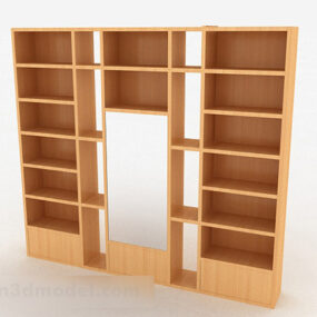 Wooden Simple Display Cabinet Furniture 3d model