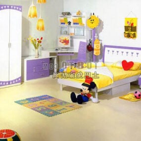 3д модель интерьера детской комнаты