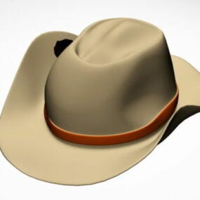 复古牛仔帽3d模型