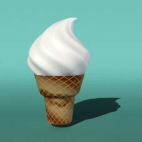 Cornet de crème glacée pour enfants modèle 3D