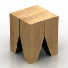 Wooden Log Chair Seat