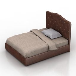 Brown Bed Darlington Design 3d-model