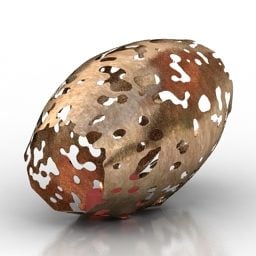 Noel Yumurtası Şamdan 3D modeli