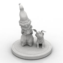 Garden Figurine 3d model