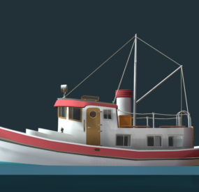 Sailing Ship Low Poly 3d model