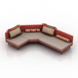 Corner Sofa Kemer Design 3d model