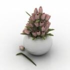 Vase en céramique tulipes fleur
