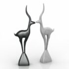 Modern Deer Figurine