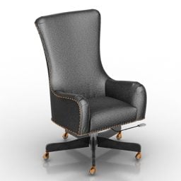 Office Manager Armchair Leather 3d model