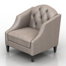 3д модель домашнего односпального кресла Darem Style