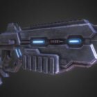 Sci-fi blauw licht pistool