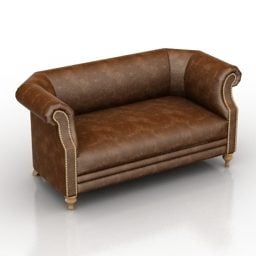 Leather Sofa Marlou 3d model