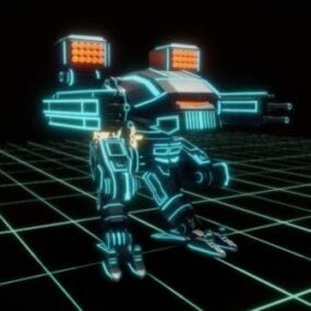 Mech Robotron Robot דגם תלת מימד