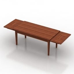 Rectangle Extendable Table 3d model