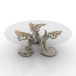 Luxury Glass Table Savio Design 3d model