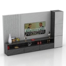 Tv Wall Stand Furniture 3d model