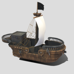 Model 3d Kapal Kargo Trawler